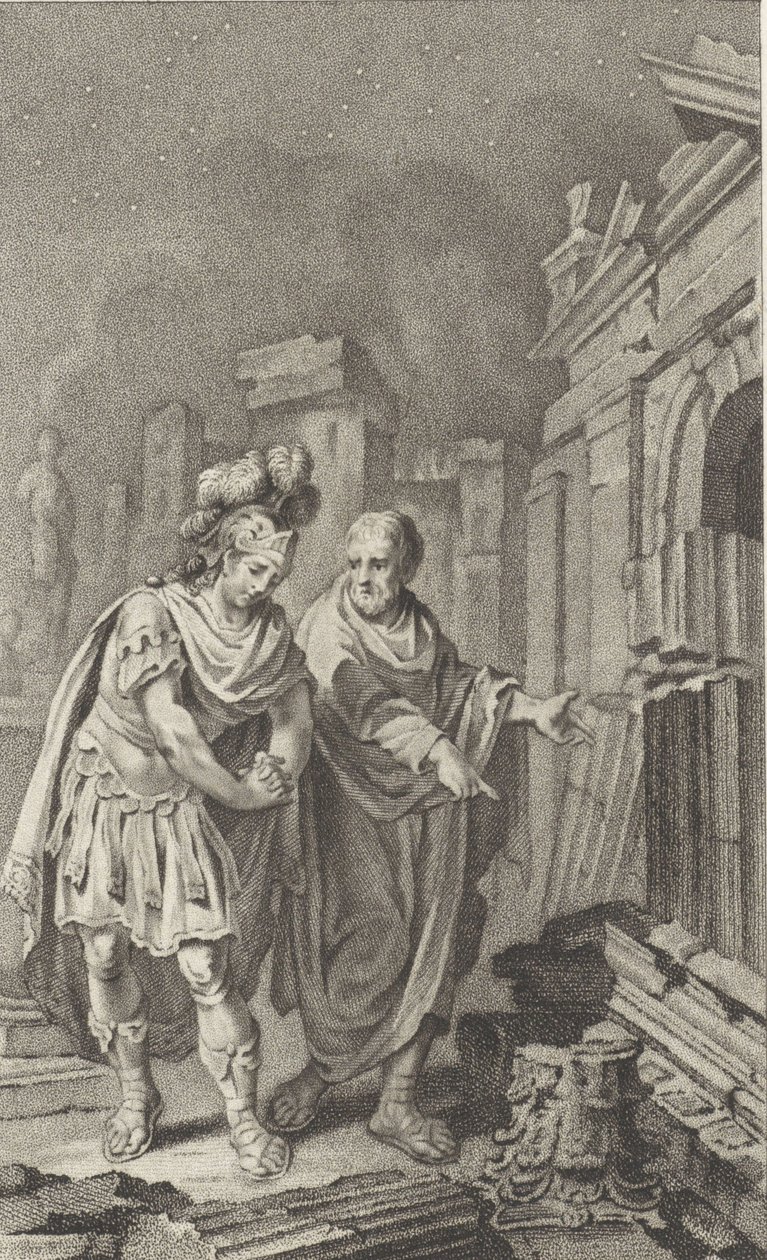 Scipio Aemilianus Before the Ruins of Carthage in the Company of Polybius by Jacobus Buys