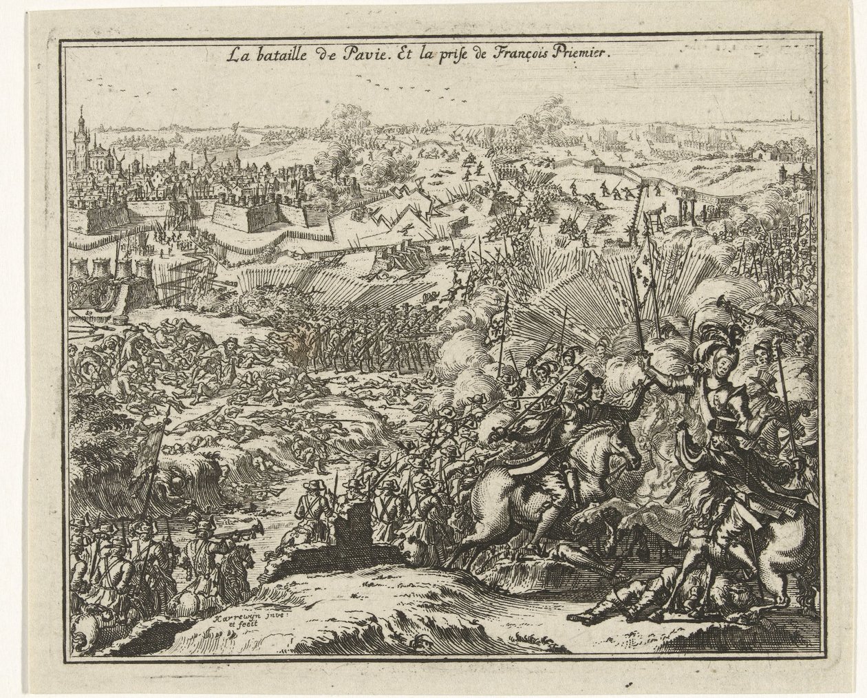 Battle of Pavia by Jacobus Harrewijn