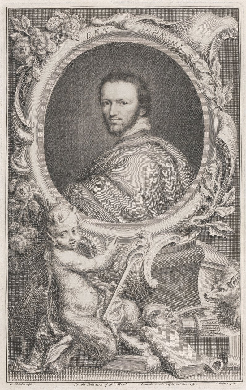 Benjamin Jonson by Jacobus Houbraken