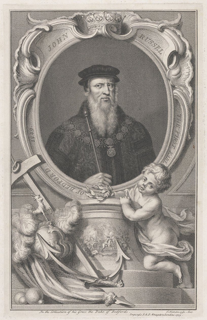 John Russell, First Earl of Bedford by Jacobus Houbraken
