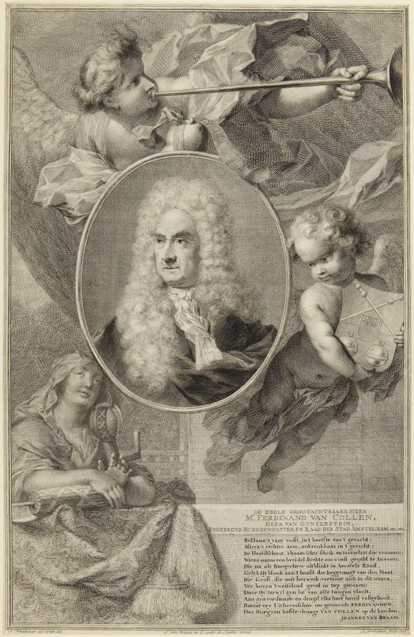 Mr. Ferdinand van Collen by Jacobus Houbraken