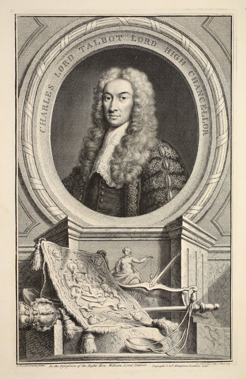 Portrait of Charles, Lord Talbot, Illustration from 