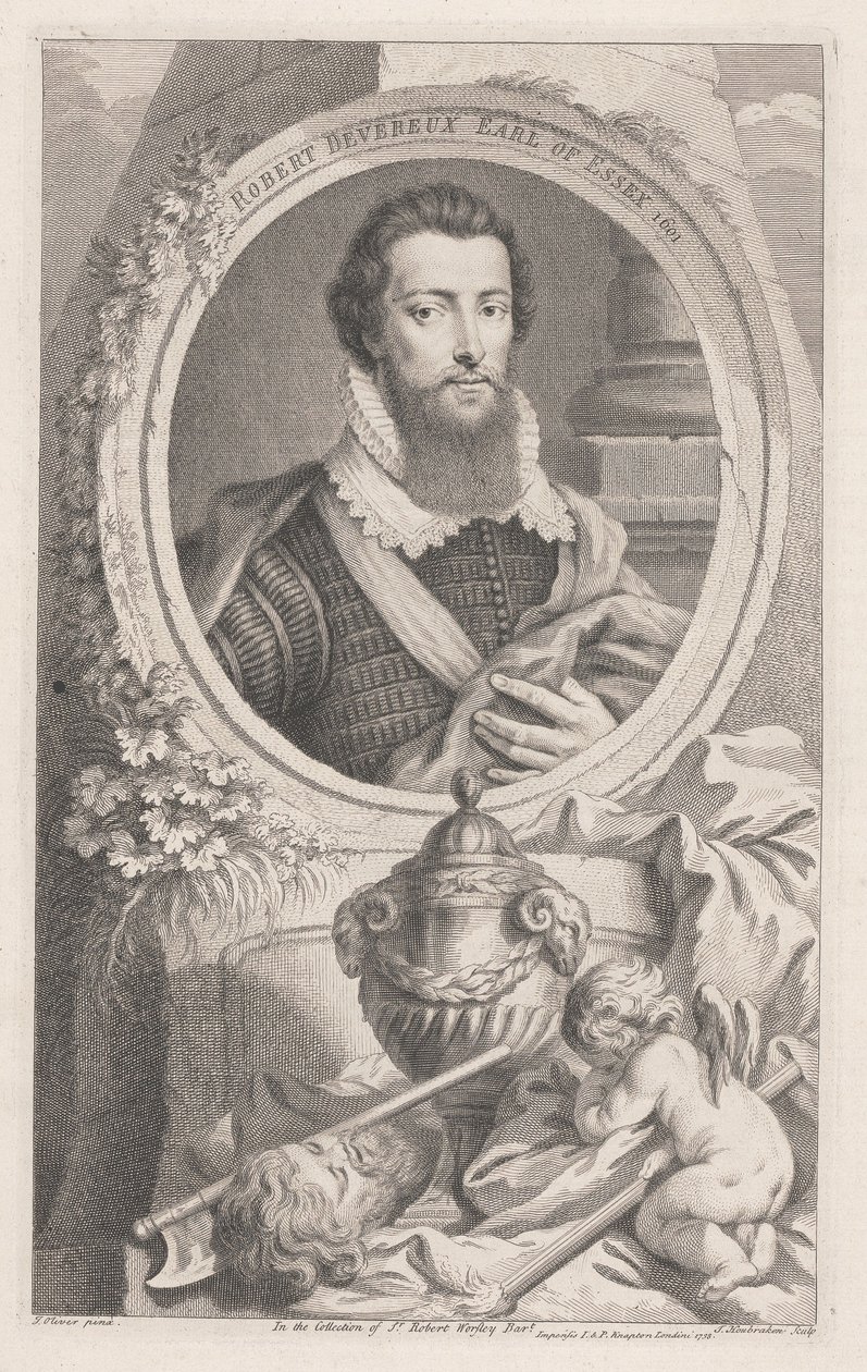 Robert Devereux, Earl of Essex by Jacobus Houbraken