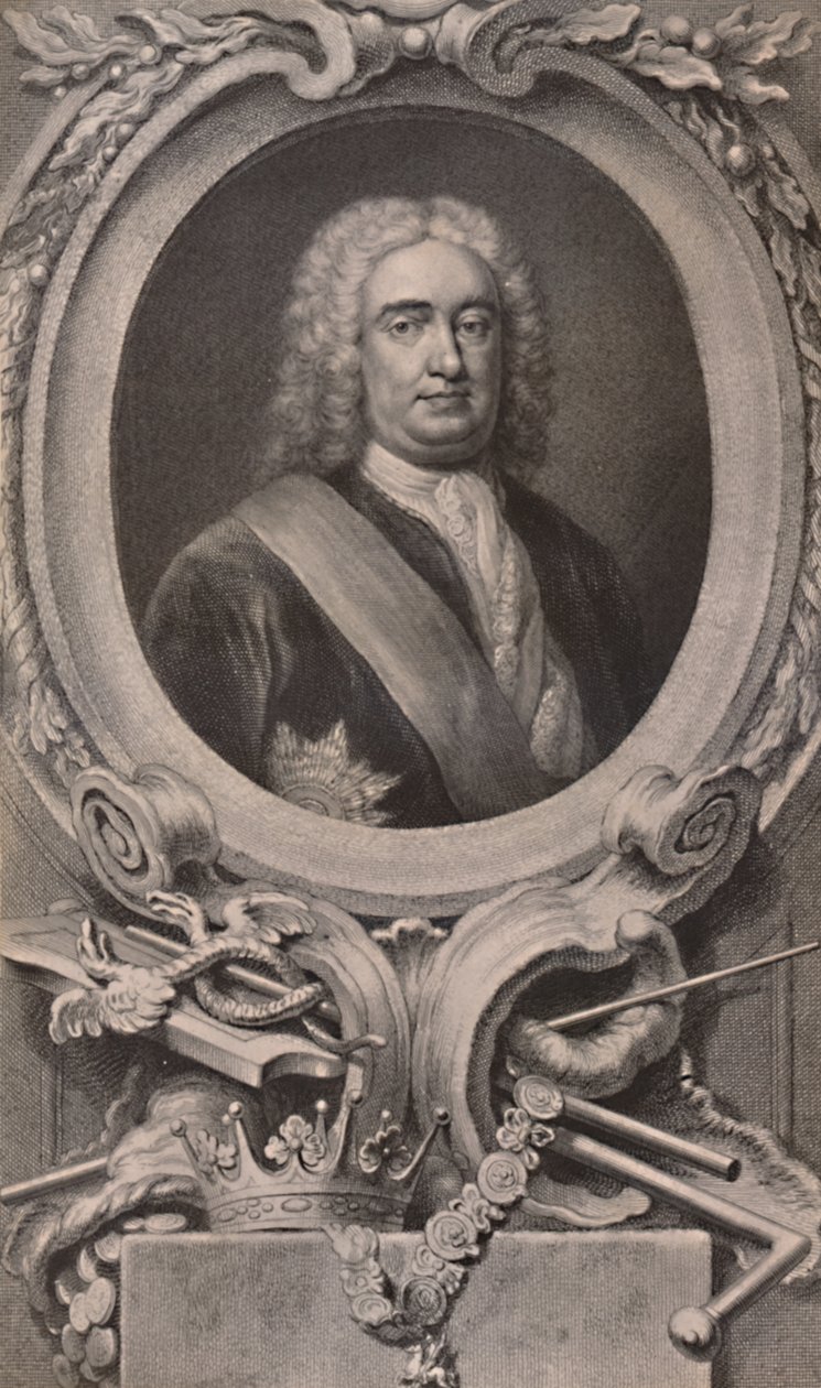 Sir Robert Walpole, English Statesman and Prime Minister by Jacobus Houbraken