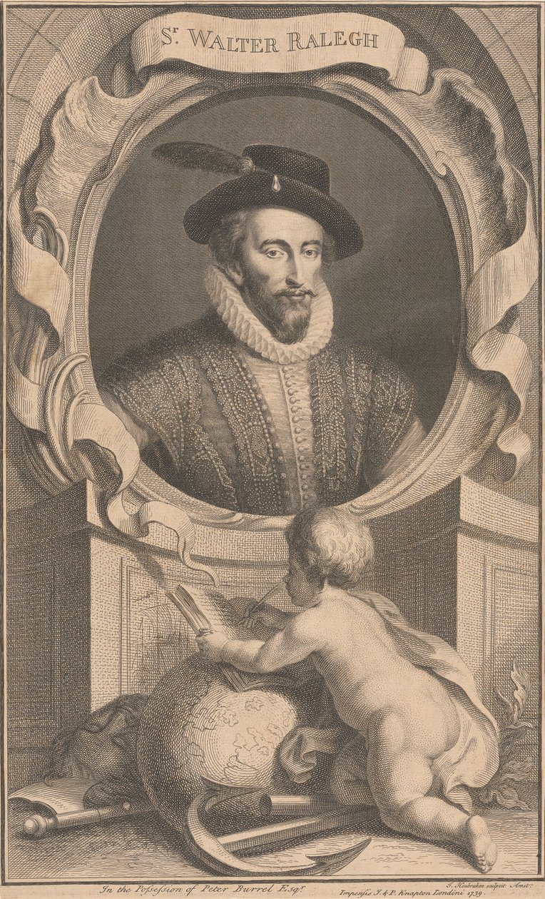 Sir Walter Raleigh by Jacobus Houbraken