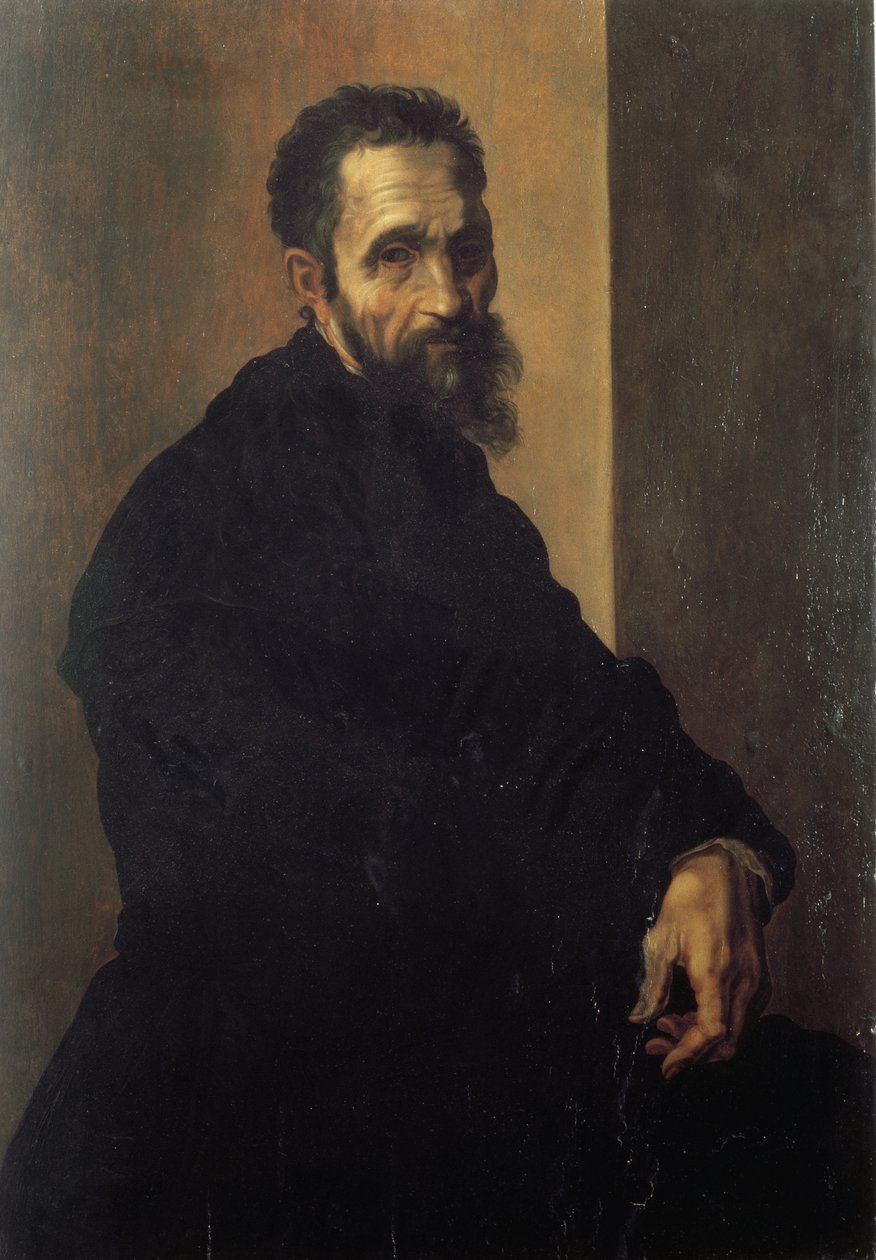 Portrait of Michelangelo Buonarroti by Jacopino del Conte
