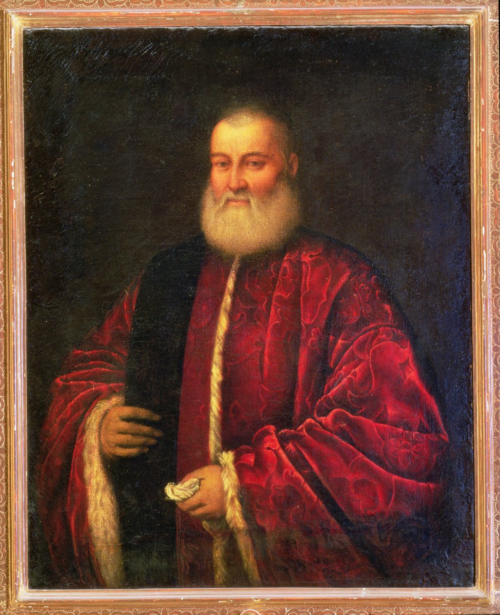 Portrait of an Old Man in Red Robes by Jacopo Robusti Tintoretto