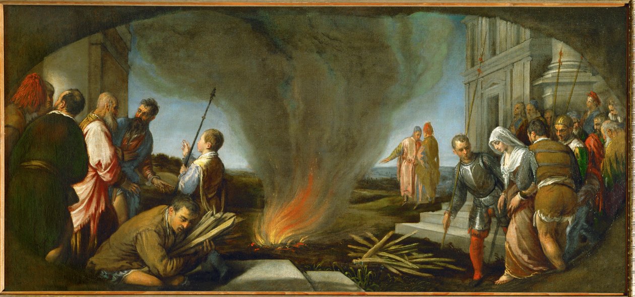 Tamar is Led to the Stake by Jacopo (1510-92) Bassano