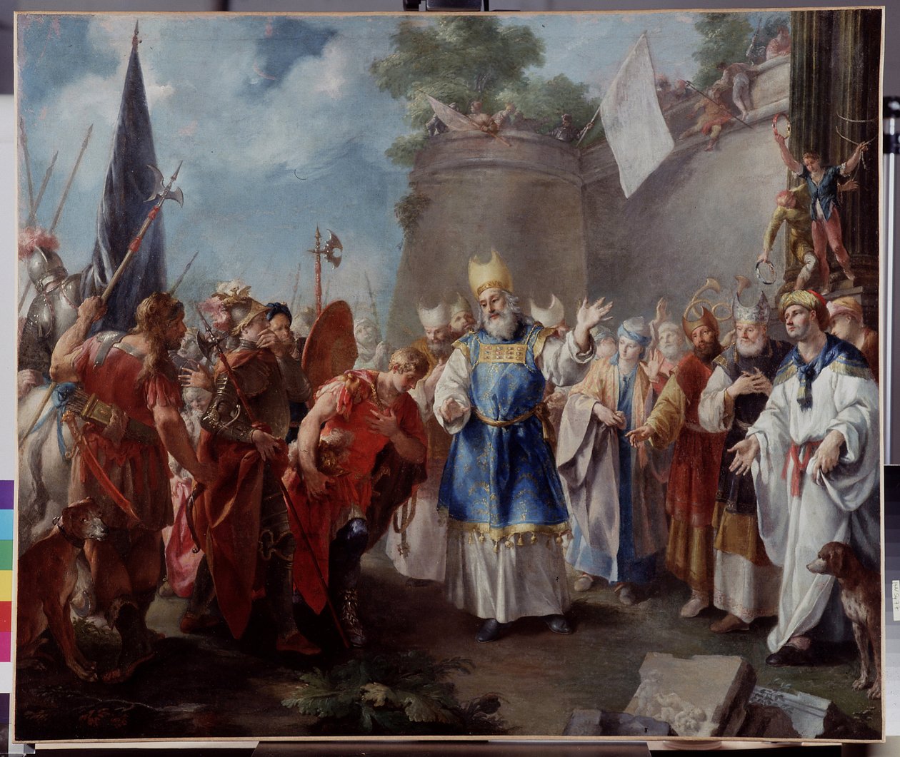 Emperor Alexander pays tribute to the high priest Jaddus (attributed to Jacopo Amigoni) by Jacopo Amigoni