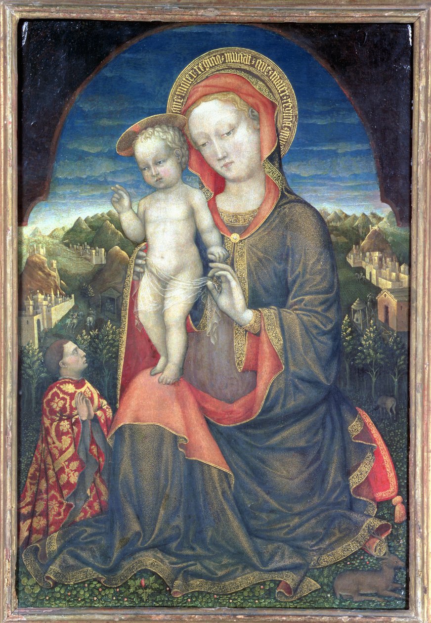 The Madonna of Humility Adored by Leonello d