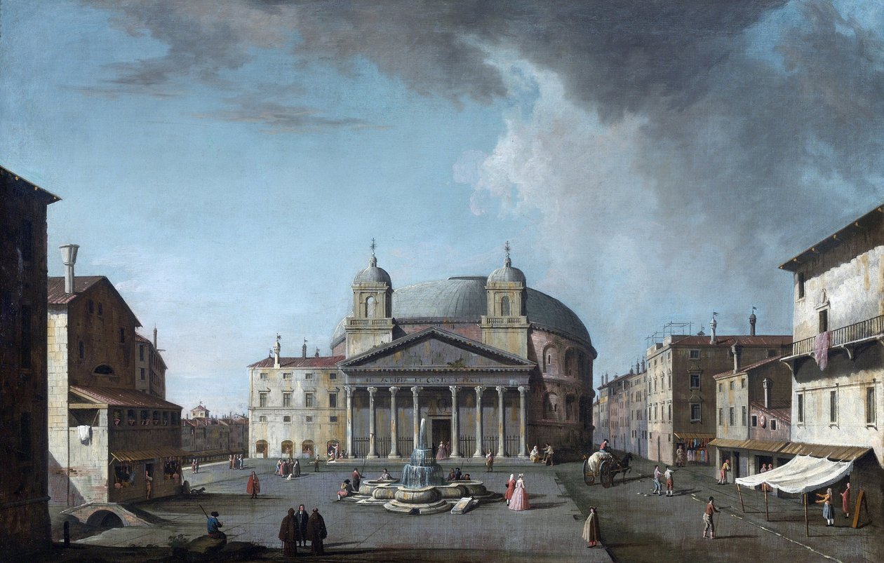 View of the Pantheon in Rome by Jacopo Fabris