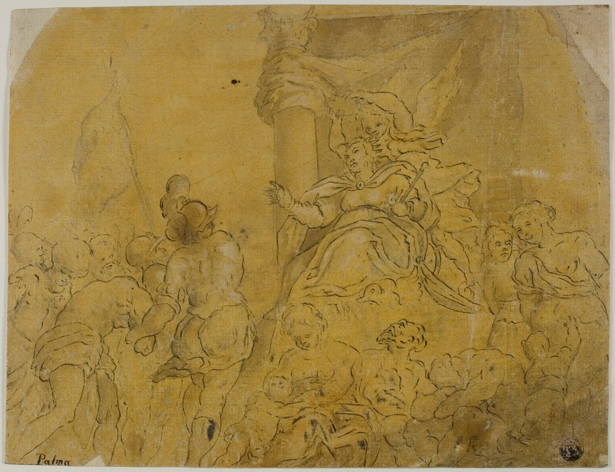 Study for Venice, Crowned by Victory, Receiving Her Subject Peoples by Jacopo Palma il Giovane