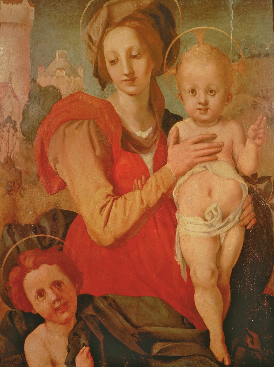 Madonna and Child with the Infant St. John the Baptist by Jacopo Pontormo