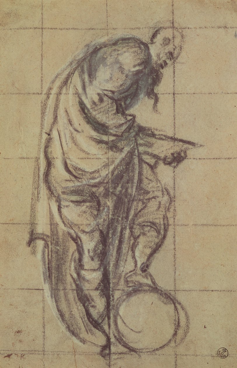A Philosopher standing on a globe by Jacopo Robusti Tintoretto