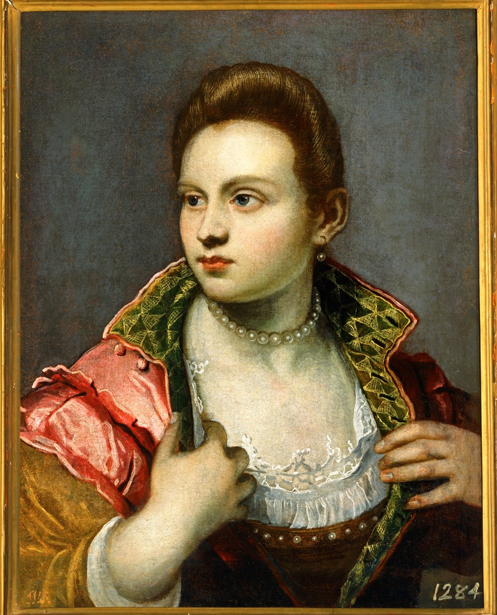 Female Portrait, Prolonged by Jacopo Robusti Tintoretto
