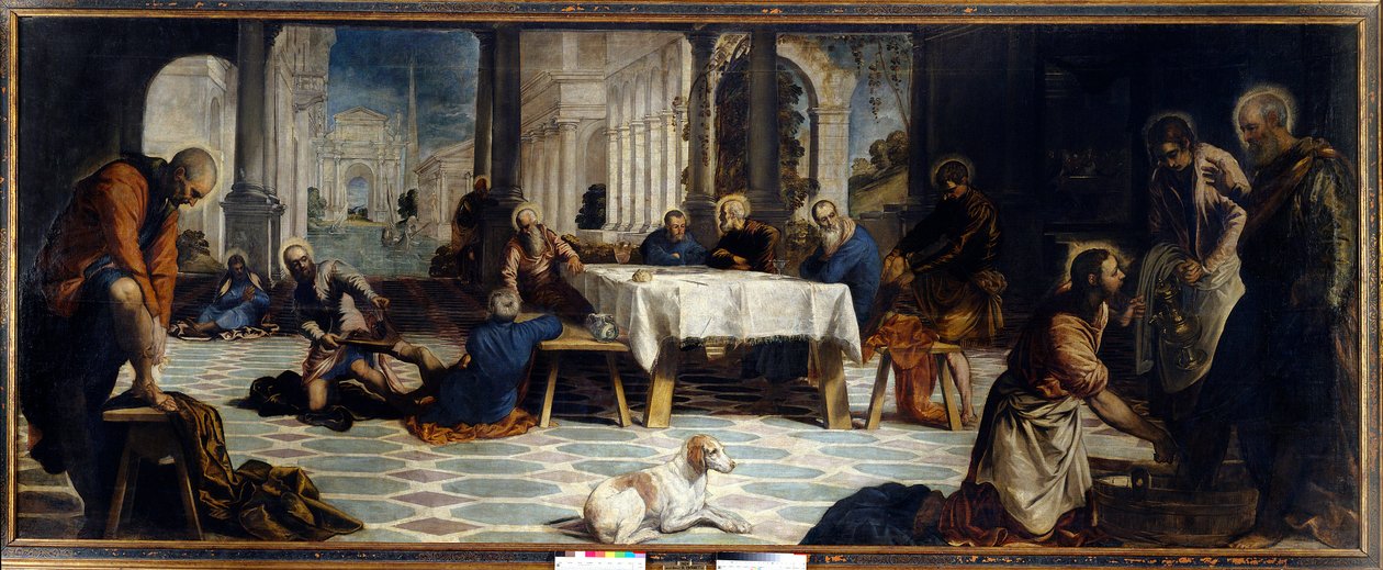 Jesus Christ Washing the Feet of His Disciples by Jacopo Robusti Tintoretto