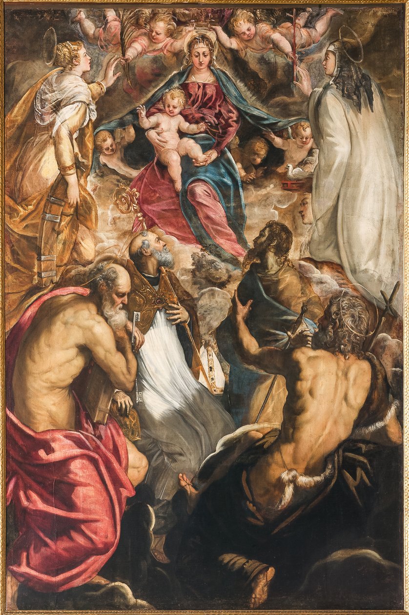 Madonna with Infant Jesus and Saints by Jacopo Robusti Tintoretto