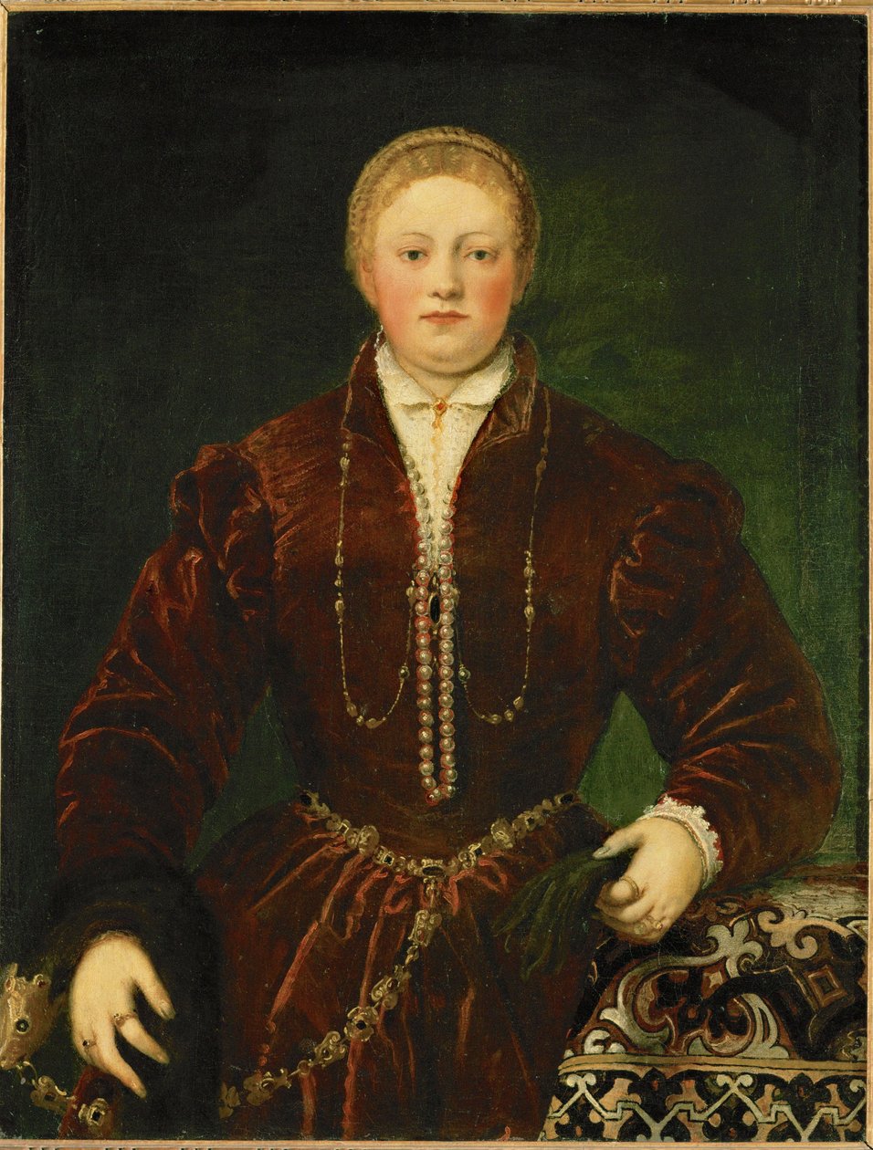 Portrait of a Young Lady by Jacopo Robusti Tintoretto