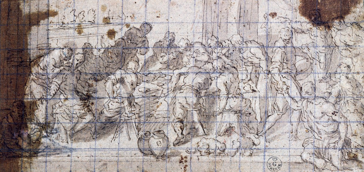 Study for Marriage at Cana by Jacopo Robusti Tintoretto