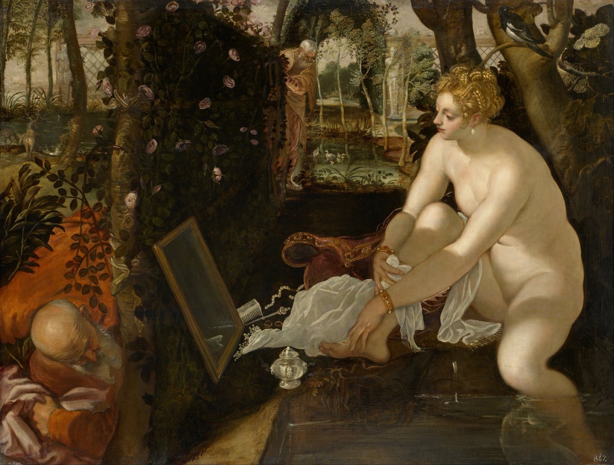 Susanna Bathing by Jacopo Robusti Tintoretto