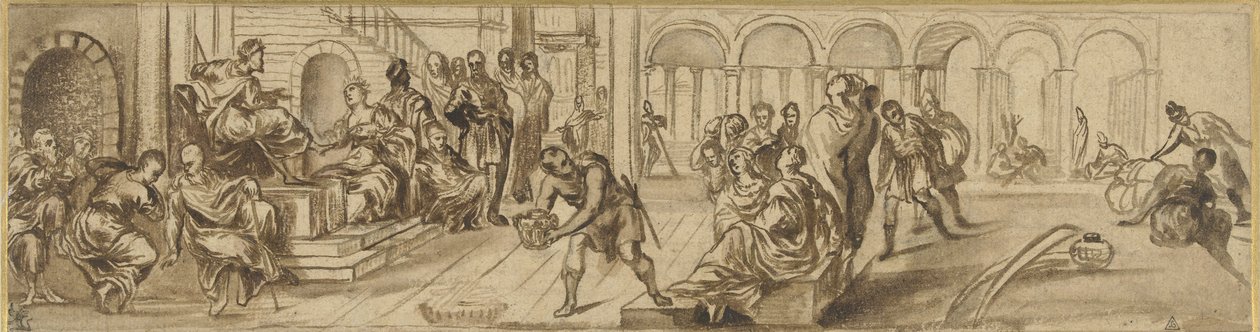 Solomon and the Queen of Sheba by Jacopo Robusti after Tintoretto