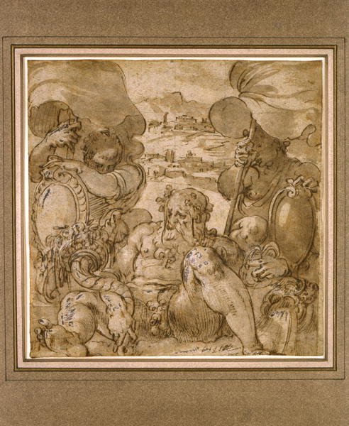 Study for the Allegory of San Gimignano and Colle Val d