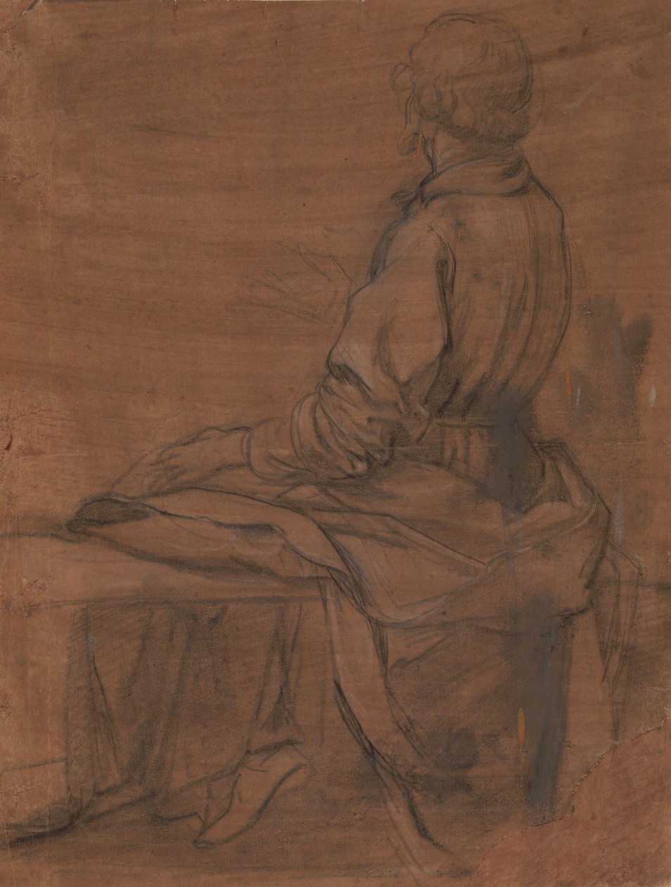 Seated Man Seen from Behind by Jacopo da Empoli