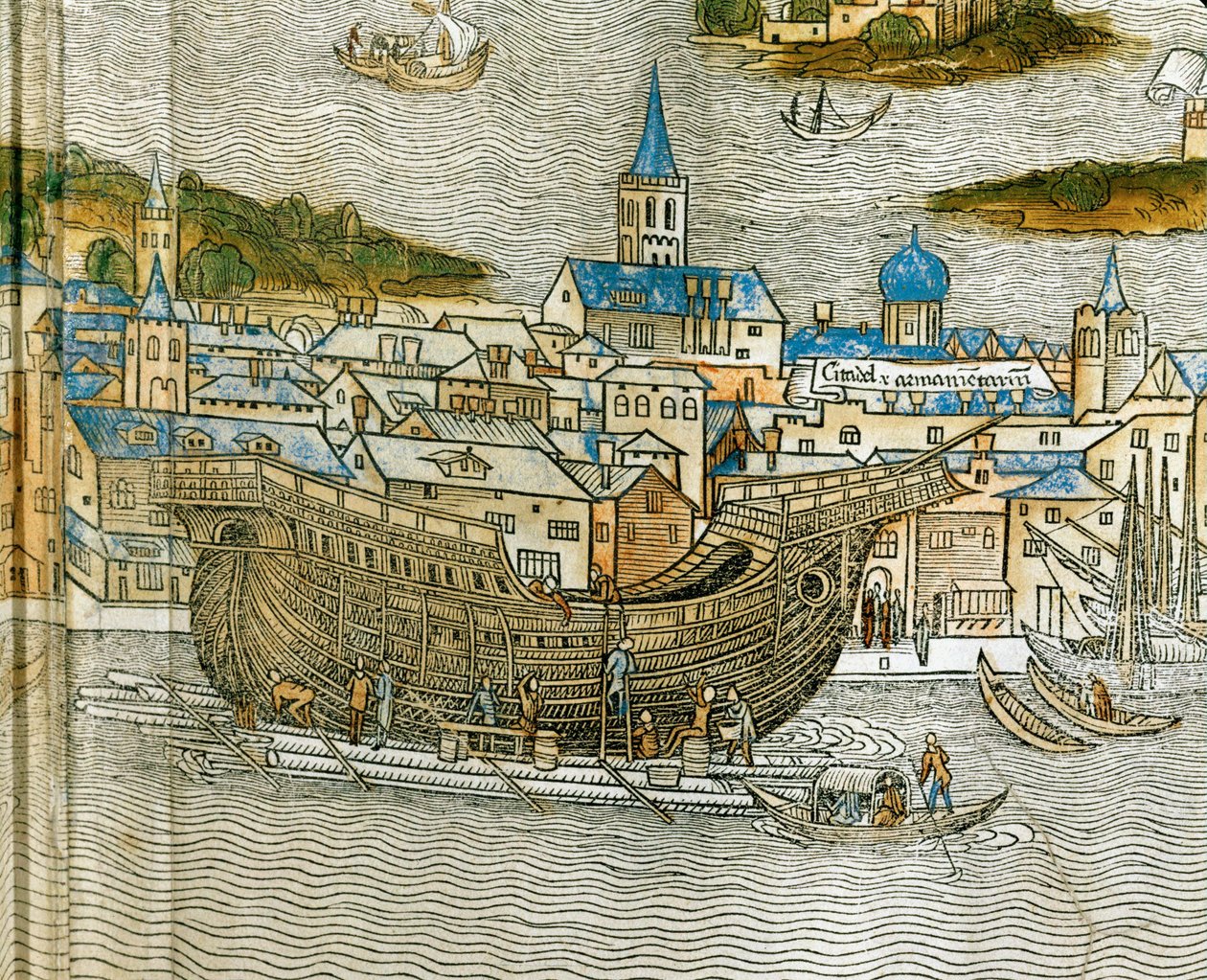 Building a Galley in a Venice Shipyard by Jacopo de