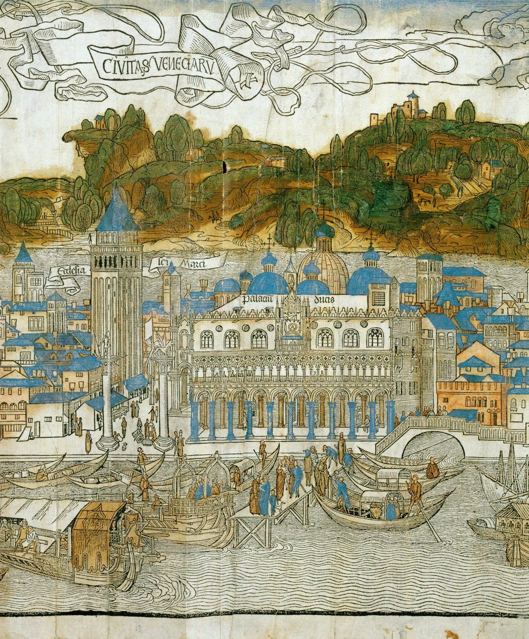 Venice and the Old Campanile Before Its Destruction by Earthquake by Jacopo de