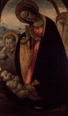 Madonna and Child with the Infant John the Baptist by Jacopo del Sellaio