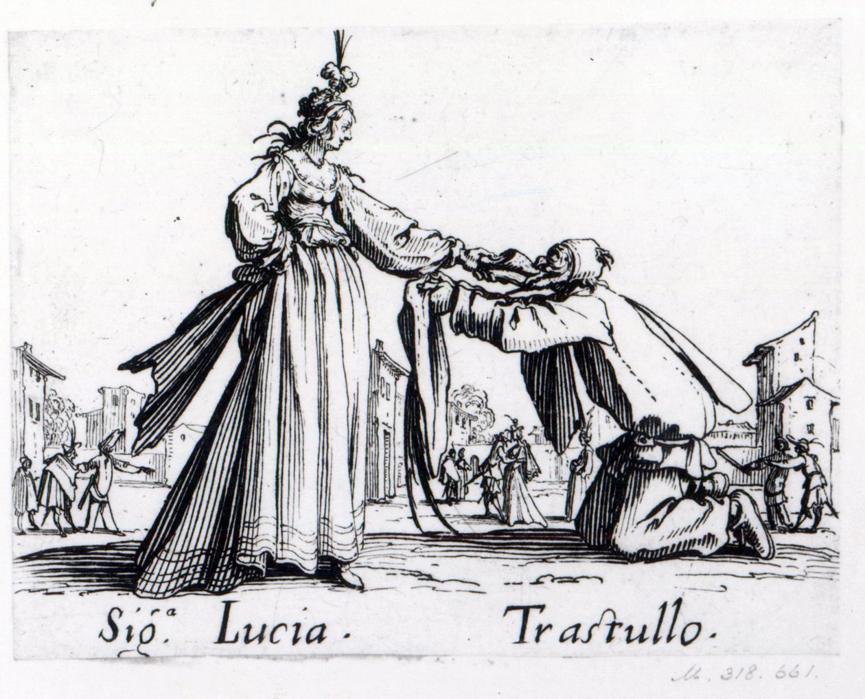 Balli de Sfessania, c.1622 by Jacques Callot