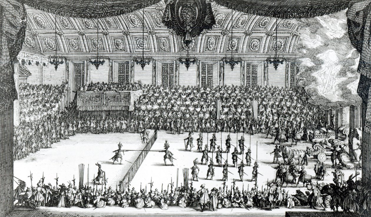Combat at the Barrier by Jacques Callot