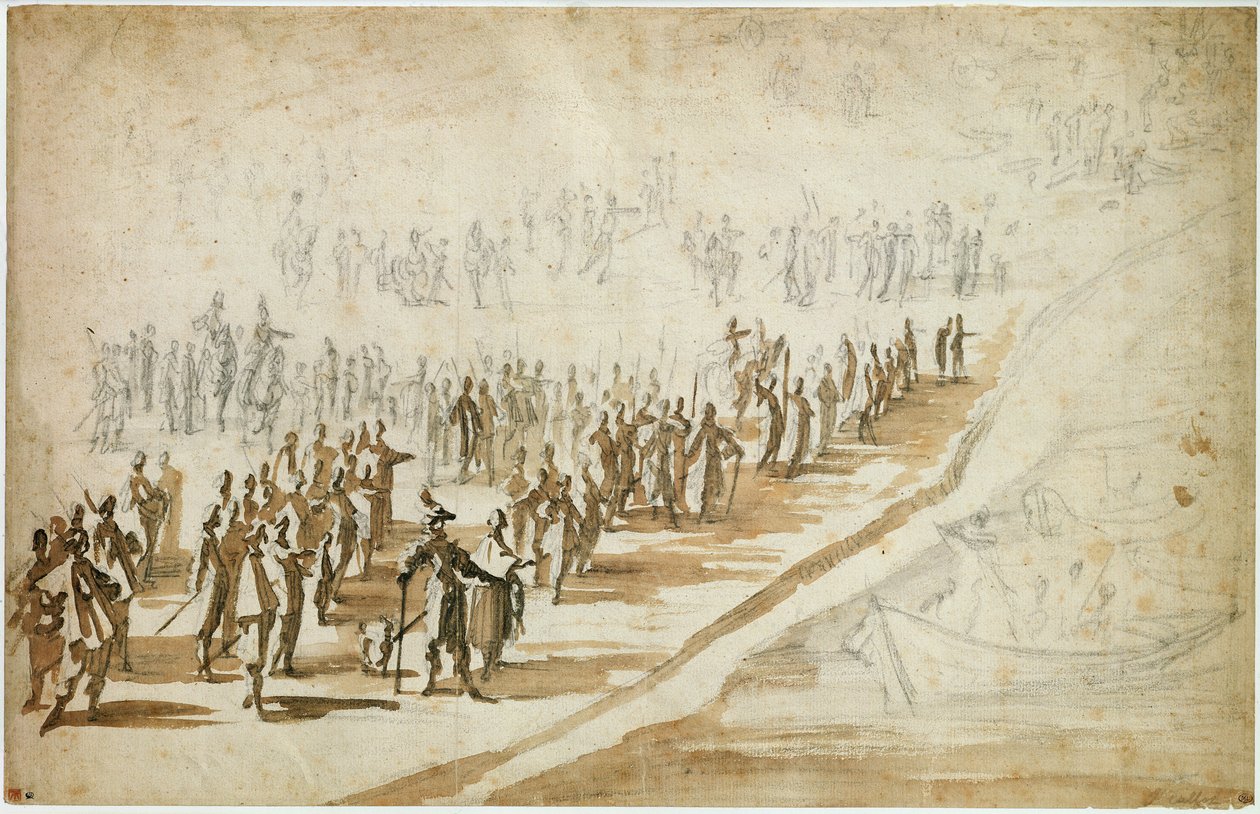 Louis XIII and Cardinal Richelieu at the Siege of l