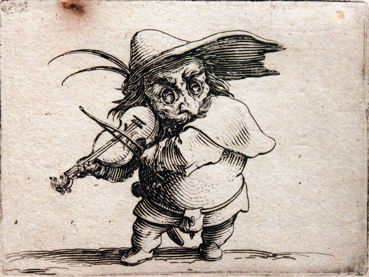 Various Hunchbacked Figures by Jacques Callot