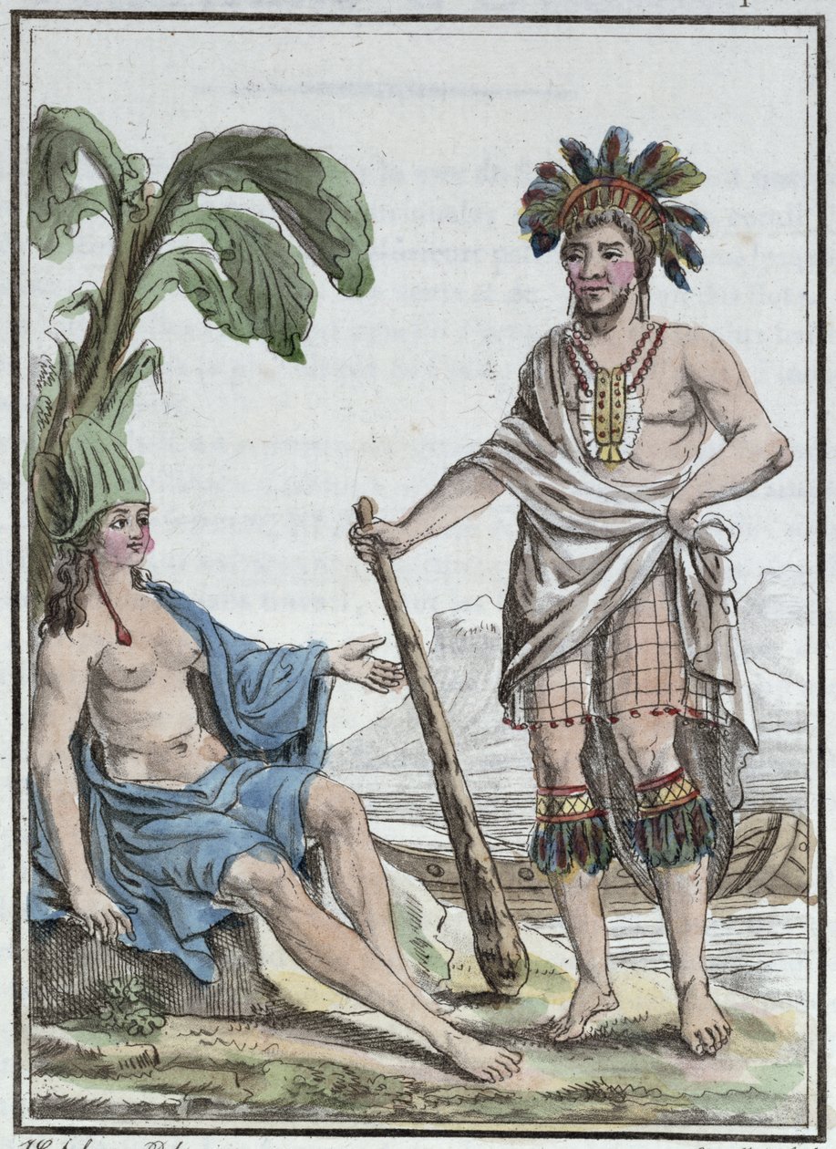 A Man and Woman from Easter Island, from 