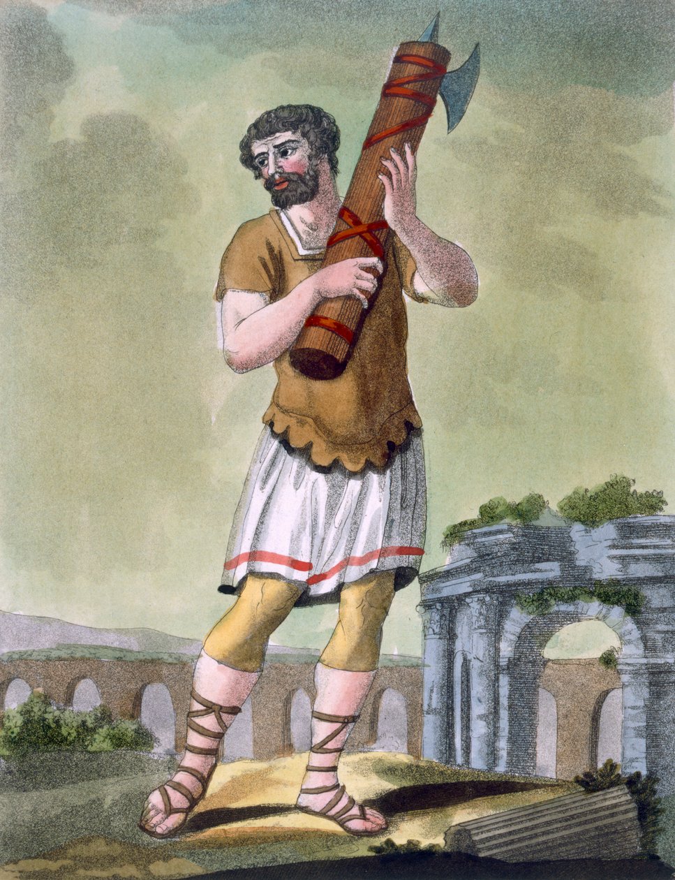 A Lictor, Bearer of the Fasces, illustration from 