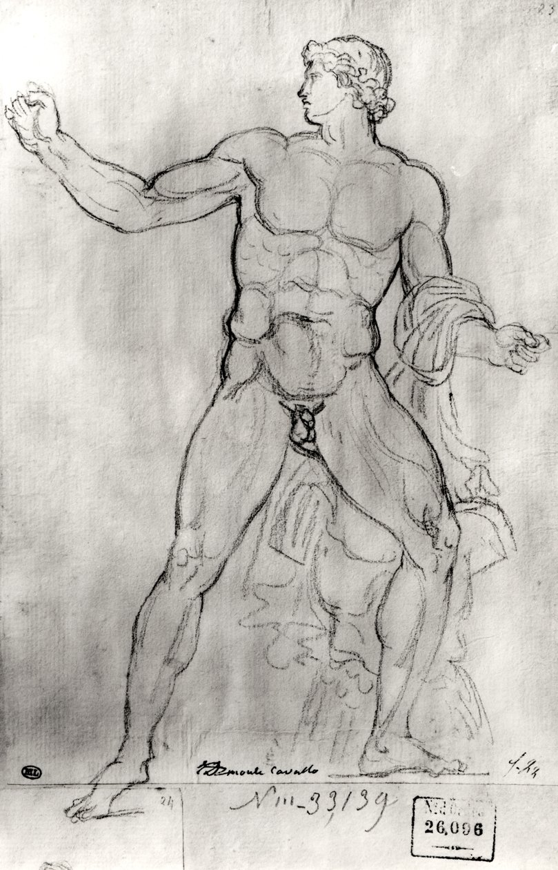 Colossus of Monte Cavallo by Jacques Louis David