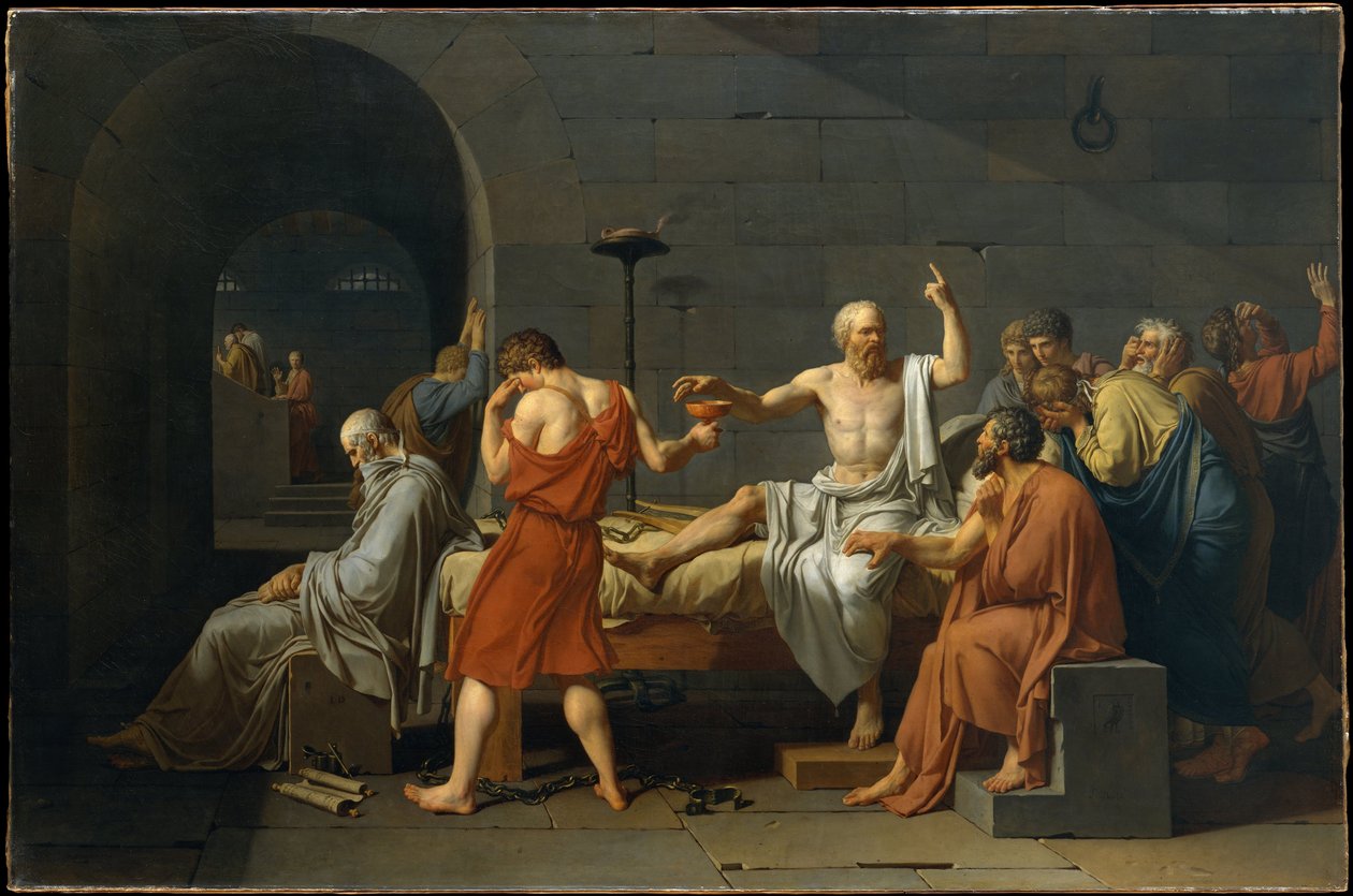 The Death of Socrates by Jacques Louis David