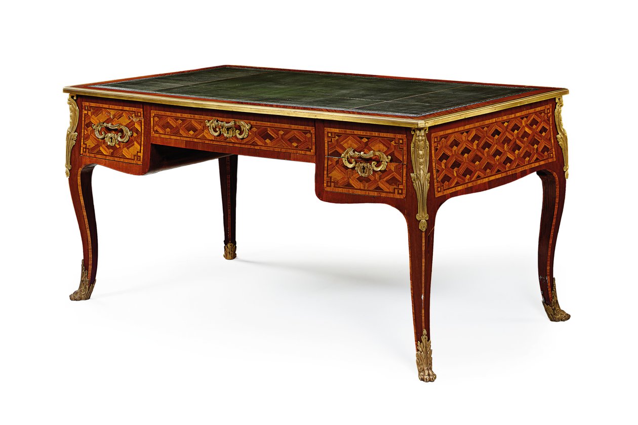 Late Louis XV Bureau Plat, Third Quarter of the 18th Century by Jacques (attr. to) Birckle