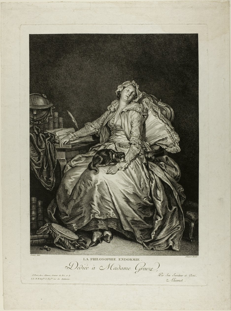Philosophy Asleep by Jacques Aliamet