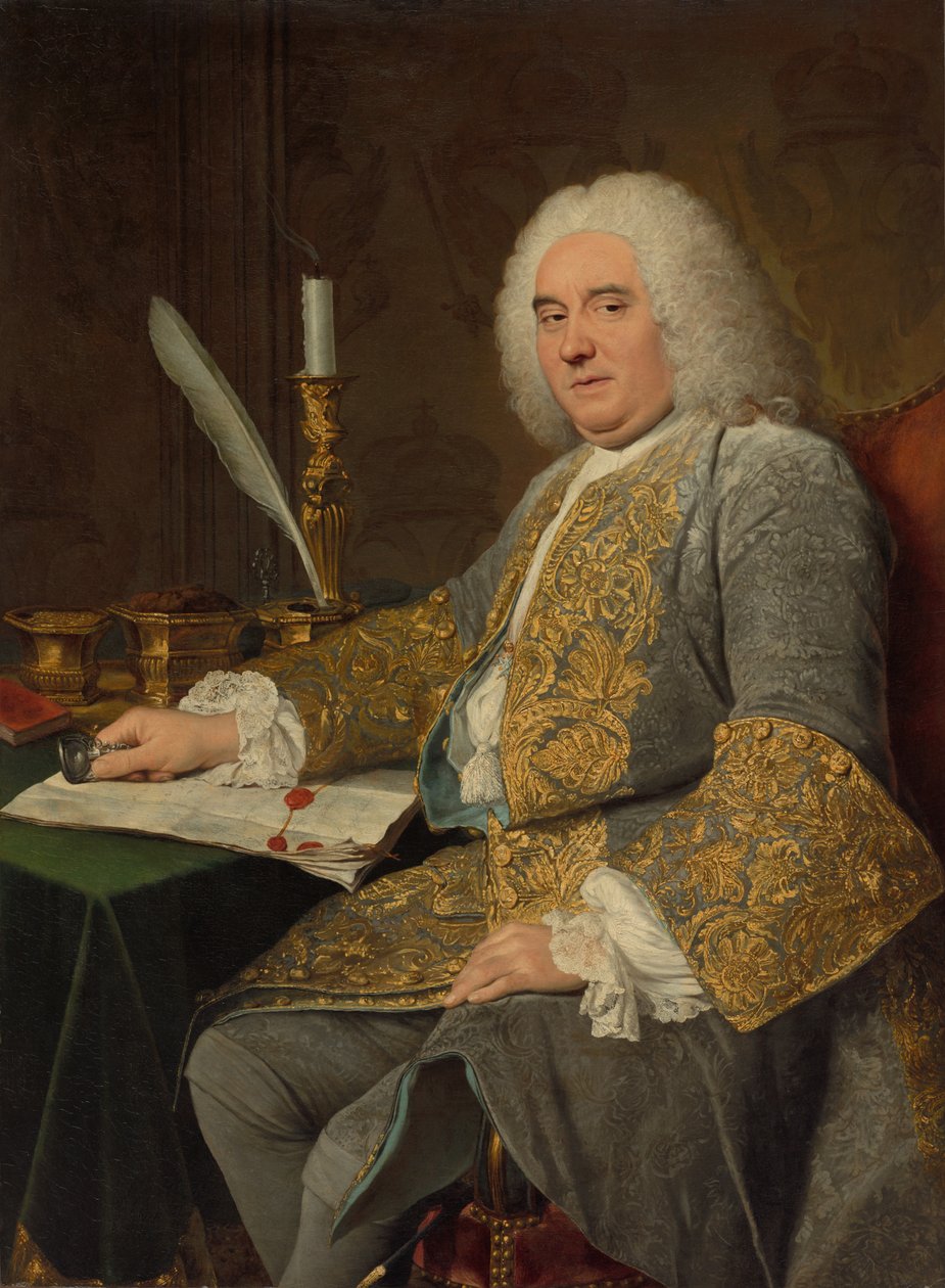 Portrait of Jean-Gabriel du Theil at the Signing of the Treaty of Vienna by Jacques André Joseph Aved