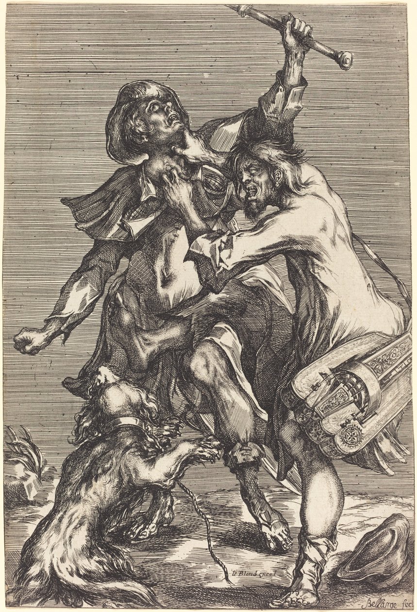 Fighting Beggars by Jacques Bellange