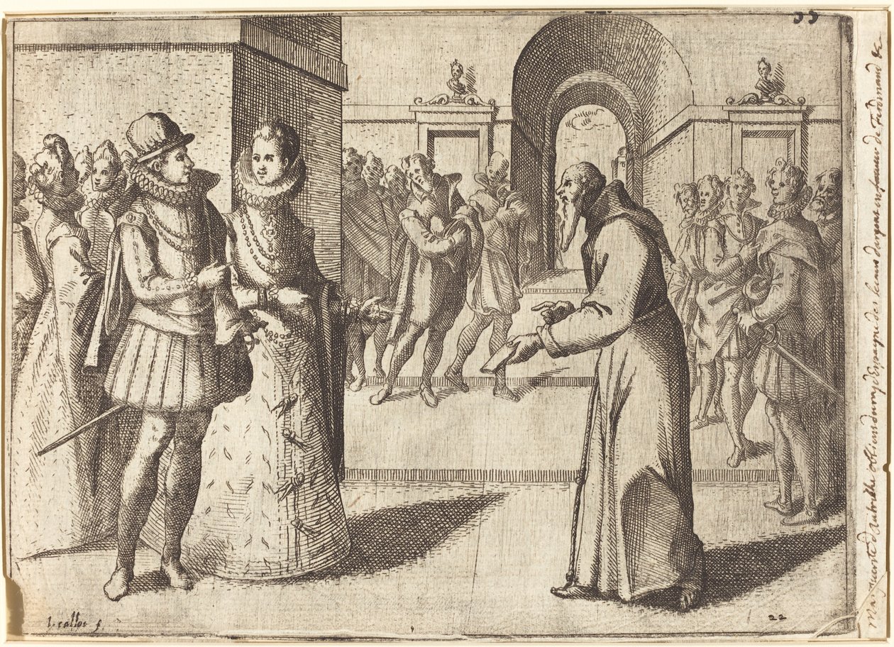 A Capucin Bringing the Thanks of the King of Bavaria by Jacques Callot