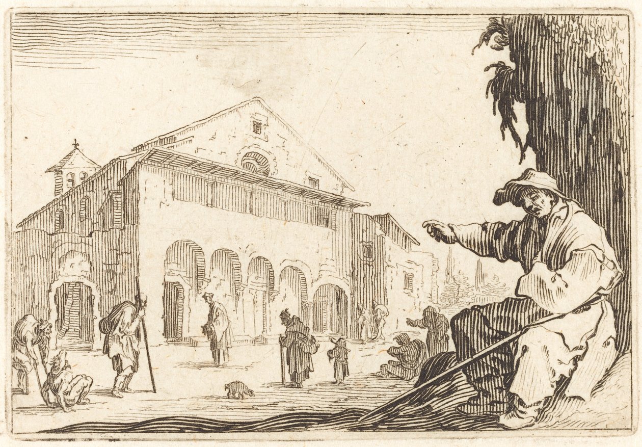 Almshouse by Jacques Callot