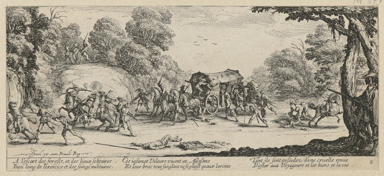 Attack on a Stagecoach, Plate 8 from the Series 