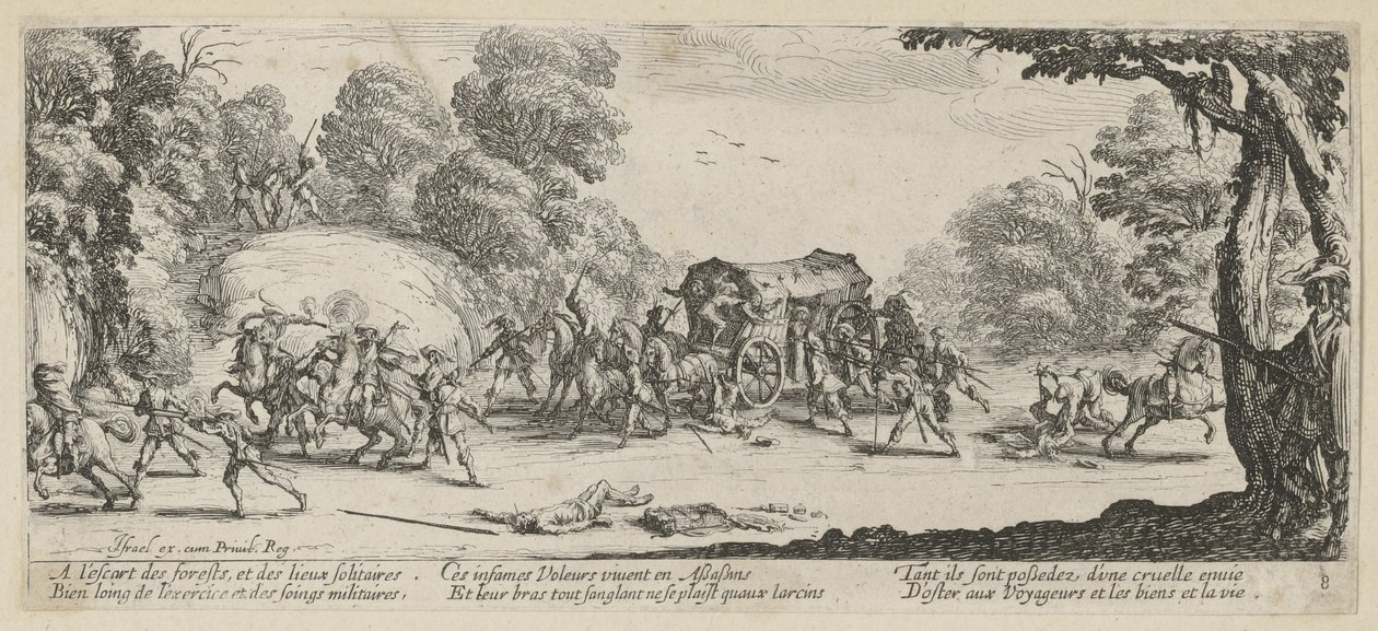 Attack on a Stagecoach, Plate 8 from the Series 