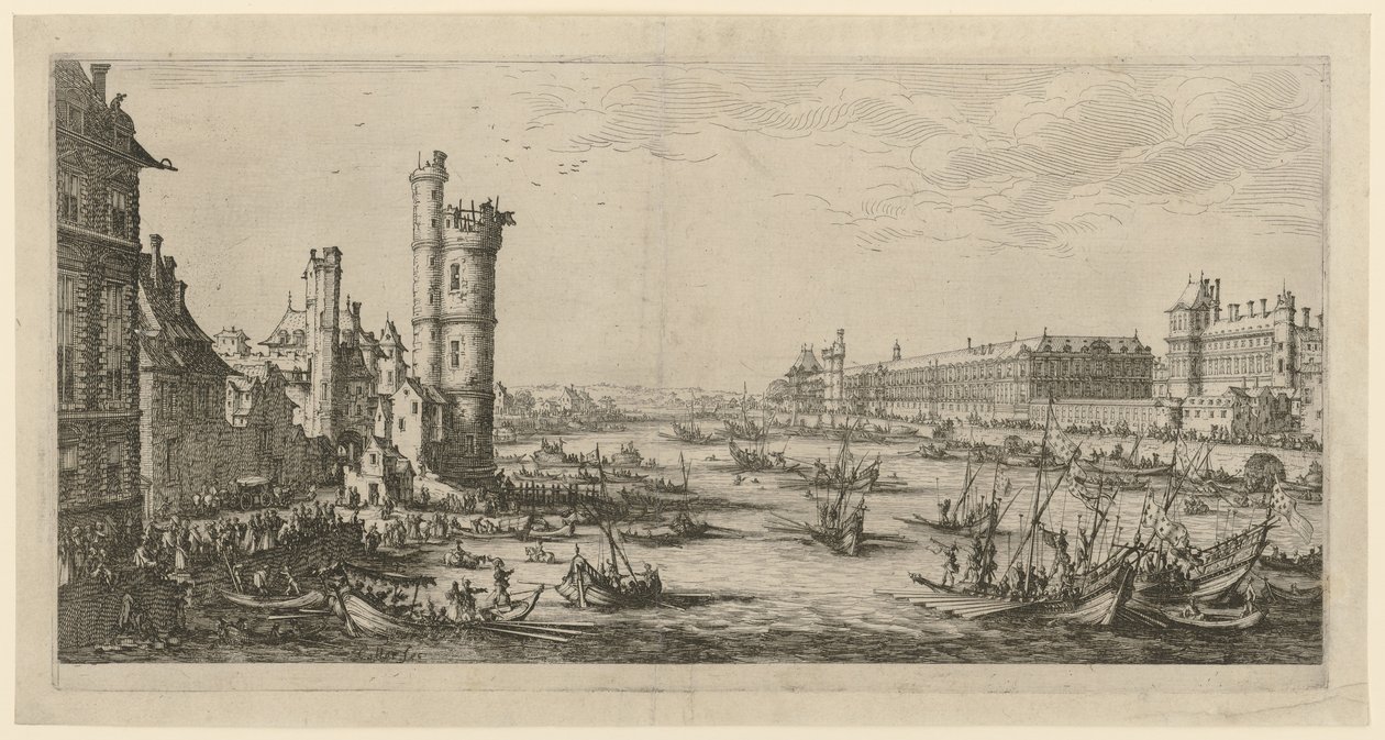 View of the Louvre, Sheet from the Series 