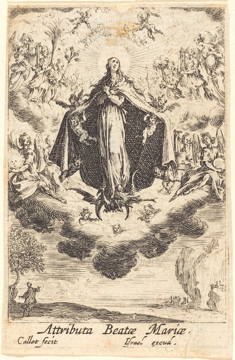 Attributes of the Virgin by Jacques Callot