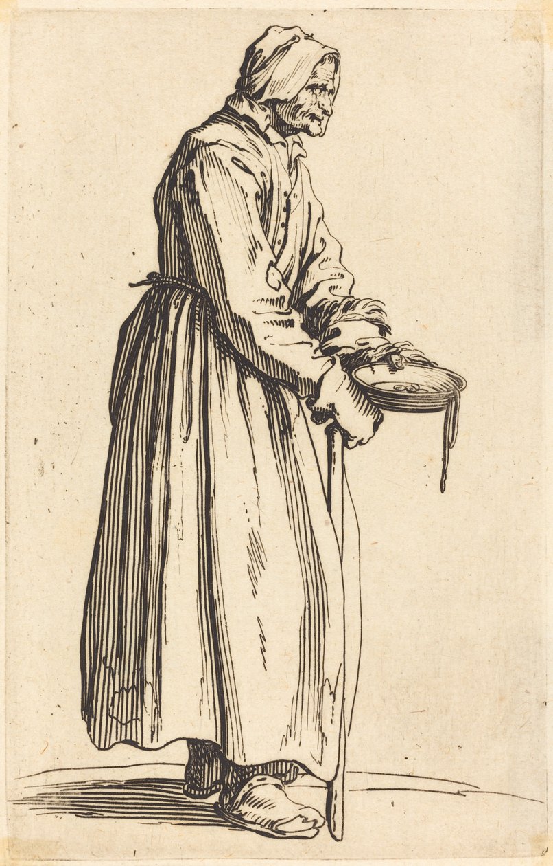 Beggar Woman with Pan by Jacques Callot