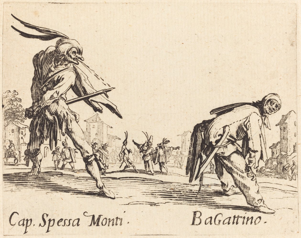 Cap. Spessa Monti and Bagattino by Jacques Callot